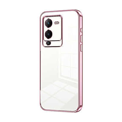 vivo S15 Pro Phone Case with Transparent Plating and Fine Hole Design: Crystal Clear & Scratch-Resistant