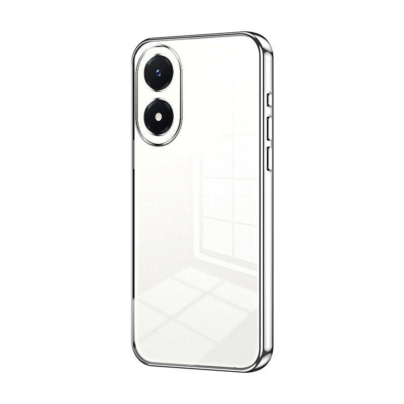 vivo Y02s Phone Case with Transparent Plating and Fine Hole Design: Crystal Clear & Scratch-Resistant