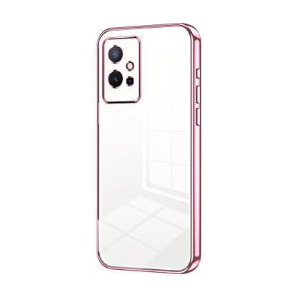 vivo Y55 5G Phone Case with Transparent Plating and Fine Hole Design: Crystal Clear & Scratch-Resistant