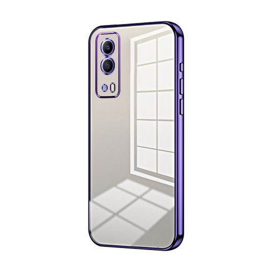 vivo Y53s 5G Phone Case with Transparent Plating and Fine Hole Design: Crystal Clear & Scratch-Resistant