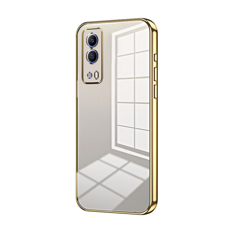 vivo T1x 5G Phone Case with Transparent Plating and Fine Hole Design: Crystal Clear & Scratch-Resistant