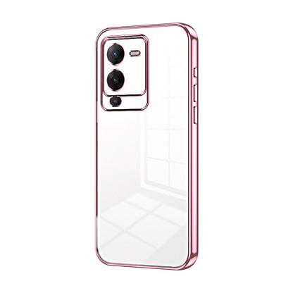 vivo S15 Phone Case with Transparent Plating and Fine Hole Design: Crystal Clear & Scratch-Resistant