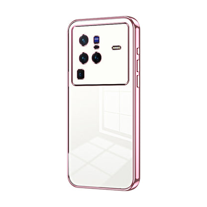 vivo X80 Pro Phone Case with Transparent Plating and Fine Hole Design: Crystal Clear & Scratch-Resistant