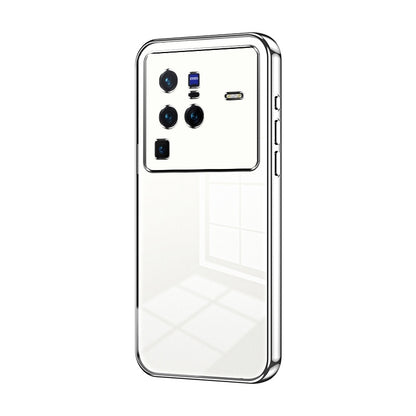 vivo X80 Pro Phone Case with Transparent Plating and Fine Hole Design: Crystal Clear & Scratch-Resistant