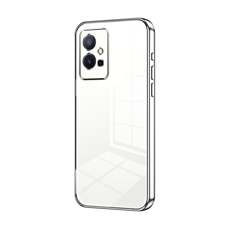 vivo T1 5G Phone Case with Transparent Plating and Fine Hole Design: Crystal Clear & Scratch-Resistant