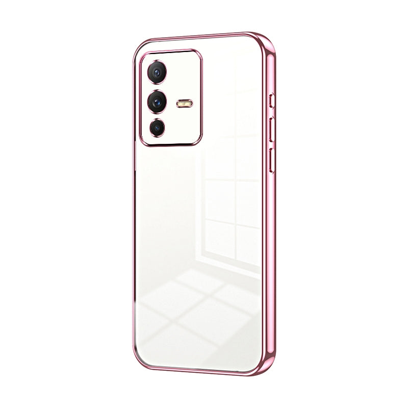 vivo S12 Phone Case with Transparent Plating and Fine Hole Design: Crystal Clear & Scratch-Resistant