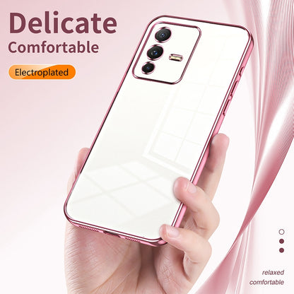 vivo S12 Phone Case with Transparent Plating and Fine Hole Design: Crystal Clear & Scratch-Resistant