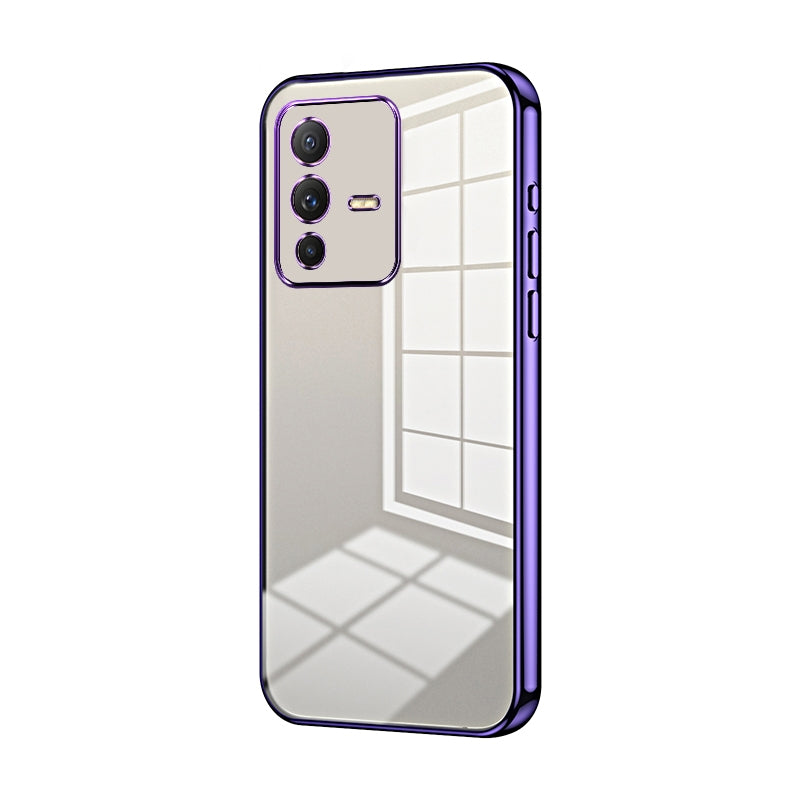 vivo S12 Pro Phone Case with Transparent Plating and Fine Hole Design: Crystal Clear & Scratch-Resistant