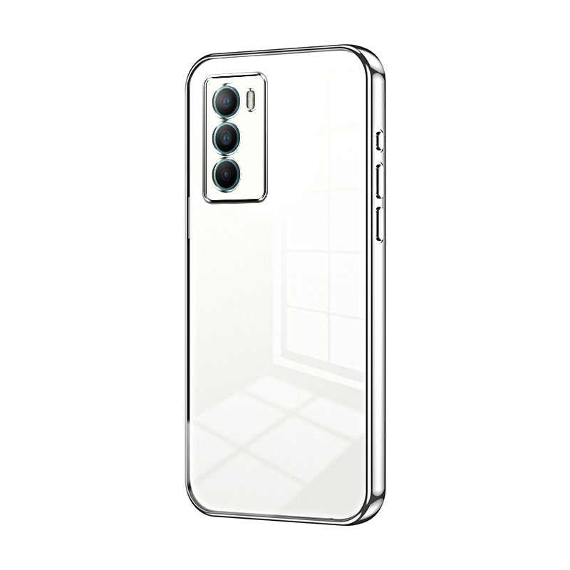 vivo T1 Phone Case with Transparent Plating and Fine Hole Design: Crystal Clear & Scratch-Resistant