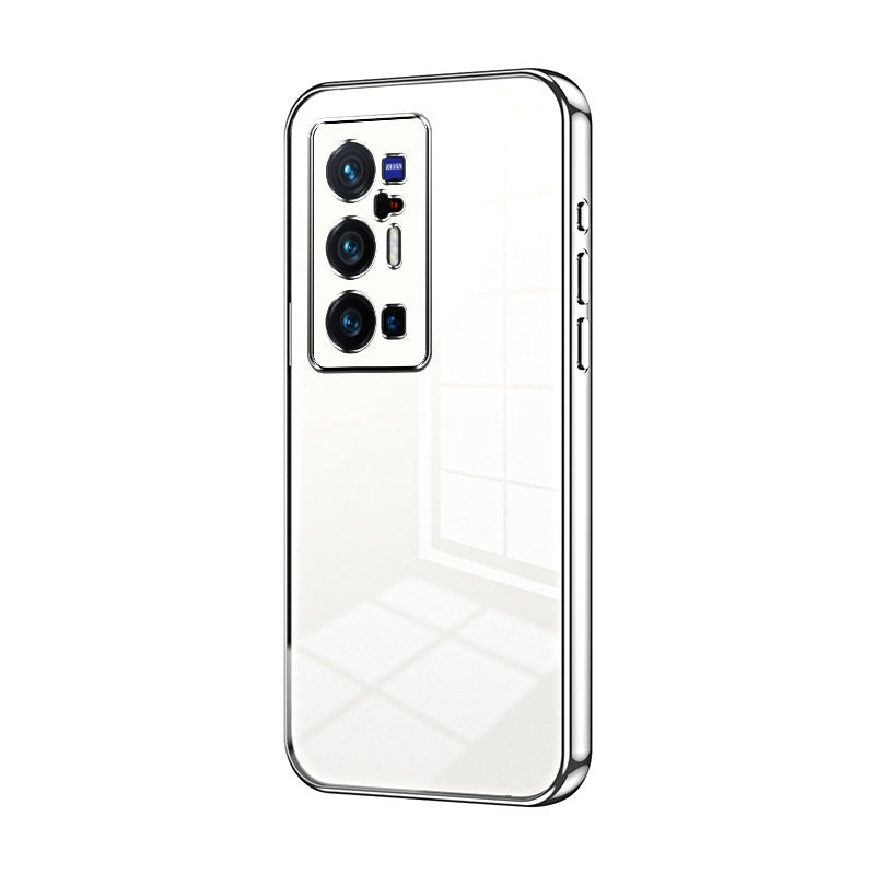 vivo X70 Pro+ Phone Case with Transparent Plating and Fine Hole Design: Crystal Clear & Scratch-Resistant