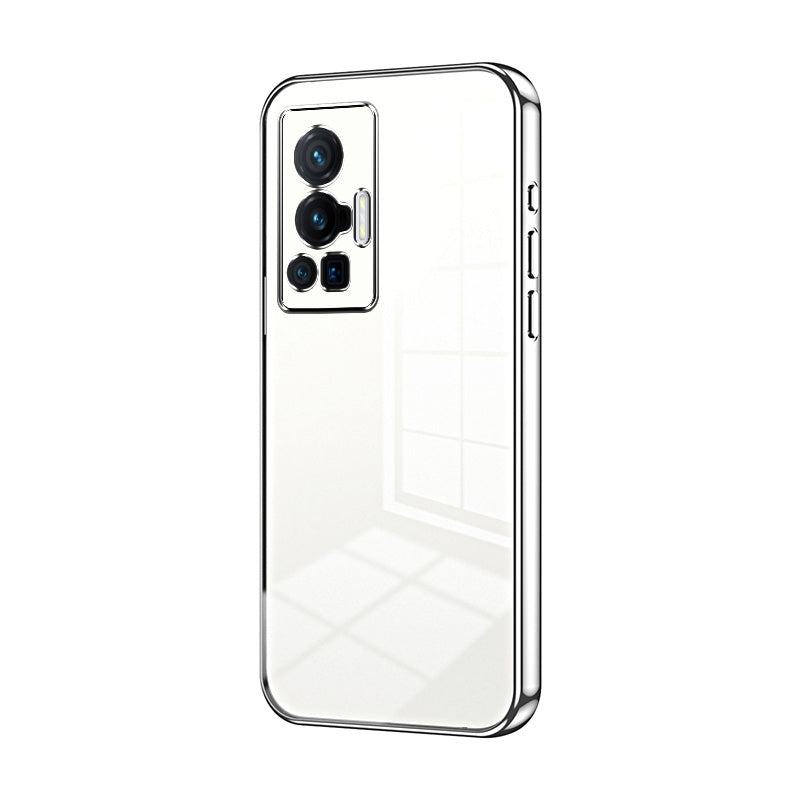 vivo X70 Pro Phone Case with Transparent Plating and Fine Hole Design: Crystal Clear & Scratch-Resistant