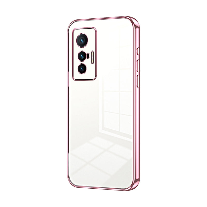 vivo X70 Phone Case with Transparent Plating and Fine Hole Design: Crystal Clear & Scratch-Resistant