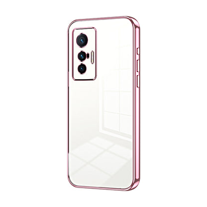 vivo X70 Phone Case with Transparent Plating and Fine Hole Design: Crystal Clear & Scratch-Resistant