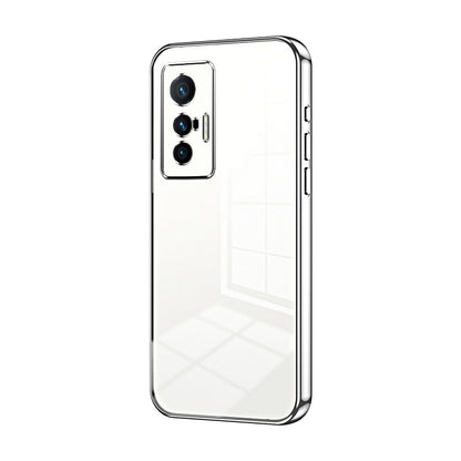 vivo X70 Phone Case with Transparent Plating and Fine Hole Design: Crystal Clear & Scratch-Resistant