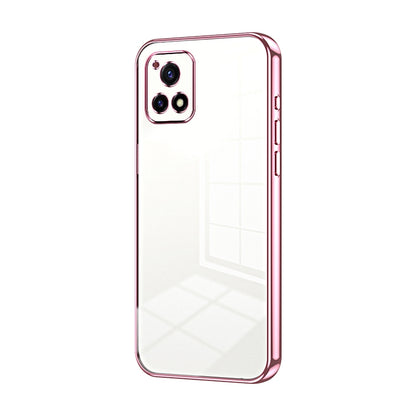 vivo Y52s 5G Phone Case with Transparent Plating and Fine Hole Design: Crystal Clear & Scratch-Resistant