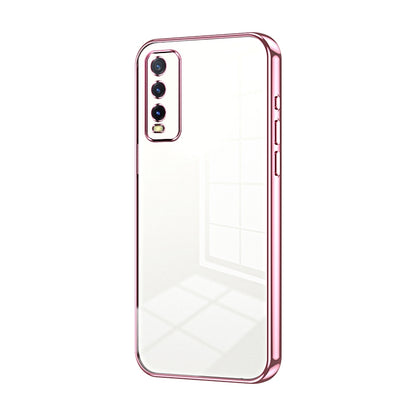 vivo Y20i Phone Case with Transparent Plating and Fine Hole Design: Crystal Clear & Scratch-Resistant