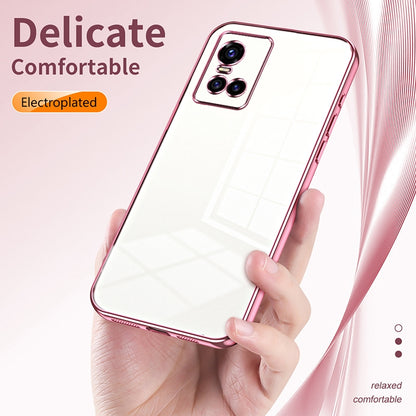 vivo S10 Phone Case with Transparent Plating and Fine Hole Design: Crystal Clear & Scratch-Resistant