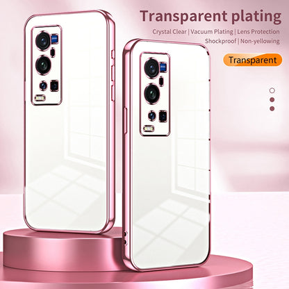 vivo X60 Pro+ Phone Case with Transparent Plating and Fine Hole Design: Crystal Clear & Scratch-Resistant