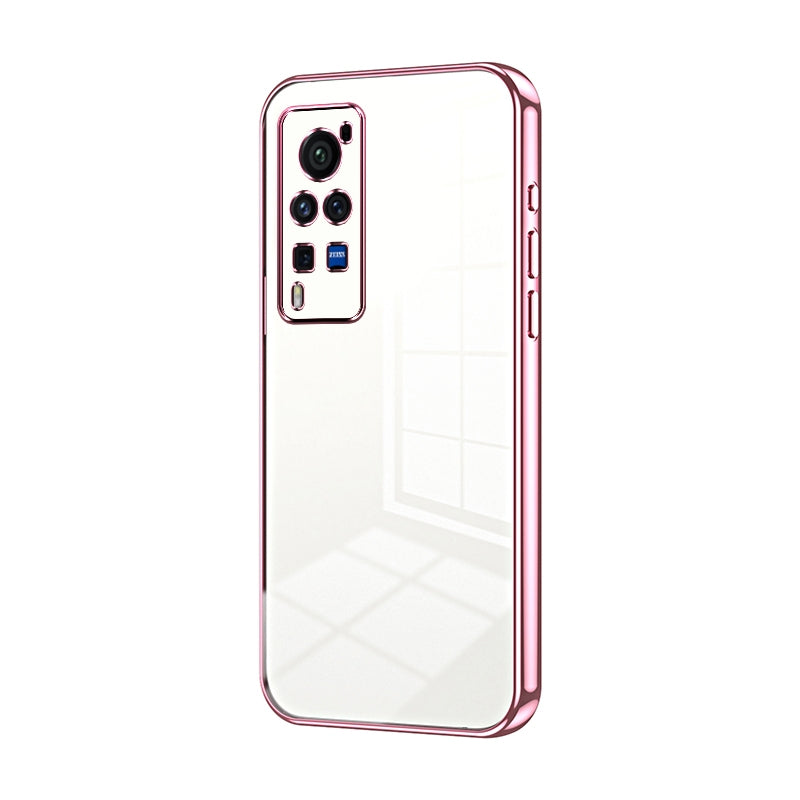 vivo X60 Pro Phone Case with Transparent Plating and Fine Hole Design: Crystal Clear & Scratch-Resistant