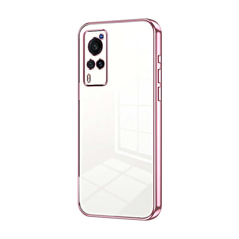 vivo X60 Phone Case with Transparent Plating and Fine Hole Design: Crystal Clear & Scratch-Resistant