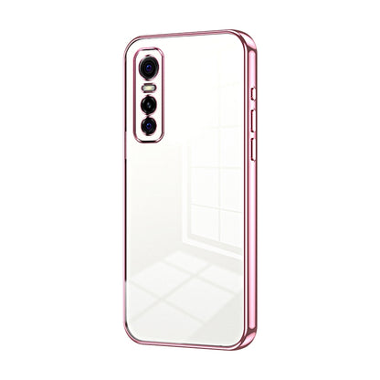 vivo S7e Phone Case with Transparent Plating and Fine Hole Design: Crystal Clear & Scratch-Resistant