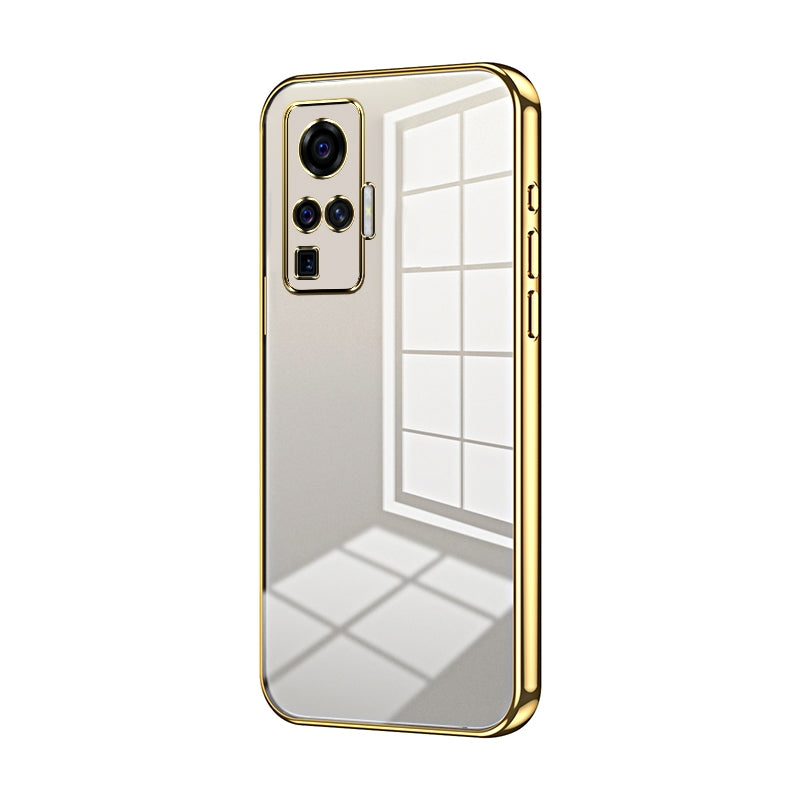 vivo X50 Pro Phone Case with Transparent Plating and Fine Hole Design: Crystal Clear & Scratch-Resistant