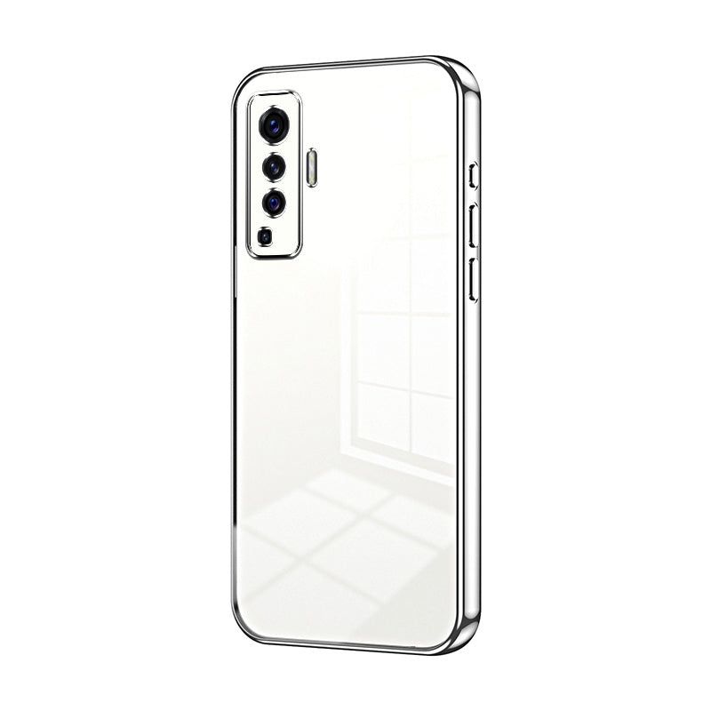 vivo X50 Phone Case with Transparent Plating and Fine Hole Design: Crystal Clear & Scratch-Resistant