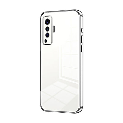 vivo X50 Phone Case with Transparent Plating and Fine Hole Design: Crystal Clear & Scratch-Resistant