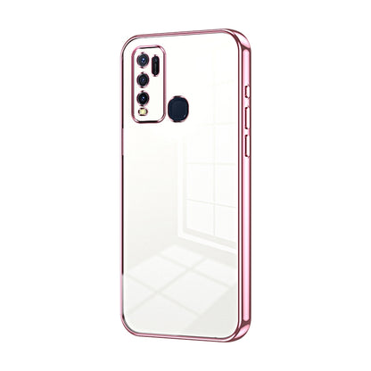 vivo Y50 Phone Case with Transparent Plating and Fine Hole Design: Crystal Clear & Scratch-Resistant