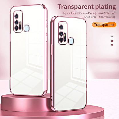 vivo Z6 5G Phone Case with Transparent Plating and Fine Hole Design: Crystal Clear & Scratch-Resistant