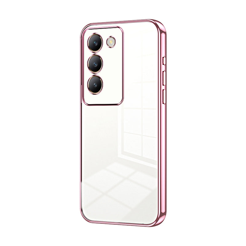 vivo V30 SE Phone Case with Transparent Plating and Fine Hole Design: Crystal Clear & Scratch-Resistant