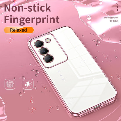 vivo V30 SE Phone Case with Transparent Plating and Fine Hole Design: Crystal Clear & Scratch-Resistant