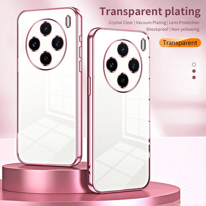 vivo X100s Phone Case with Transparent Plating and Fine Hole Design: Crystal Clear & Scratch-Resistant