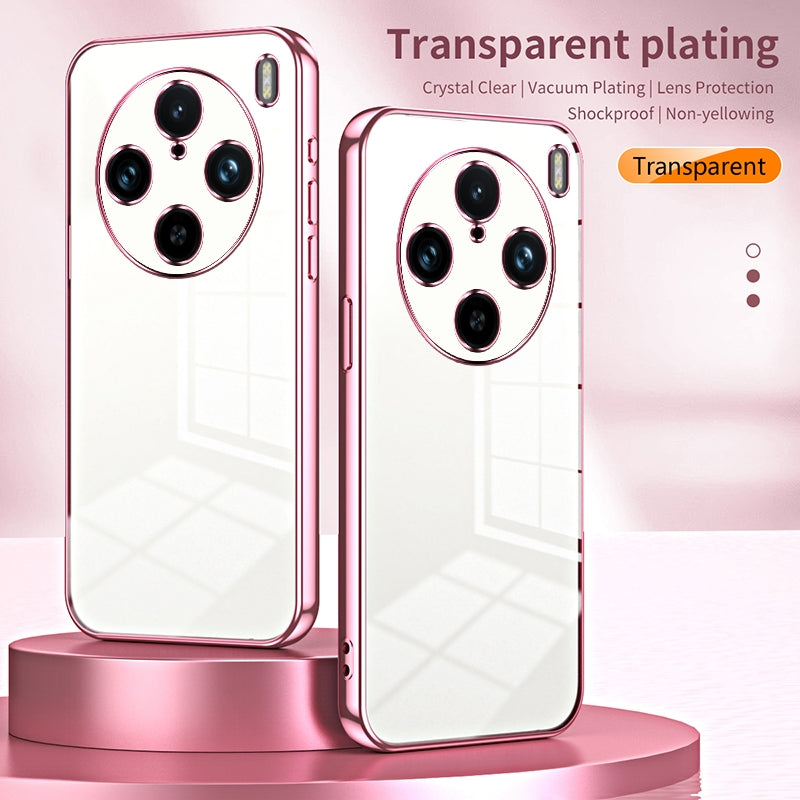 vivo X100s Pro Phone Case with Transparent Plating and Fine Hole Design: Crystal Clear & Scratch-Resistant