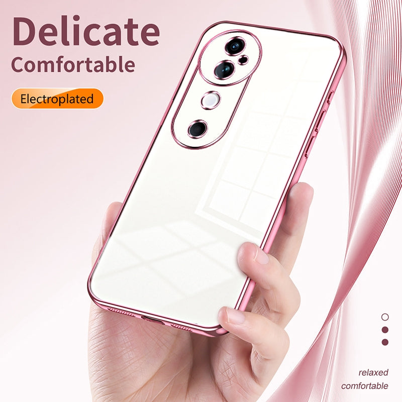 vivo S19 Phone Case with Transparent Plating and Fine Hole Design: Crystal Clear & Scratch-Resistant