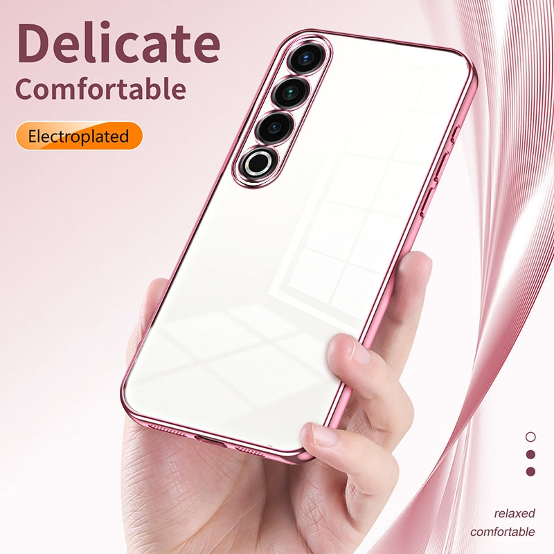 Meizu 20 Pro Phone Case with Transparent Plating and Fine Hole Design: Crystal Clear & Scratch-Resistant