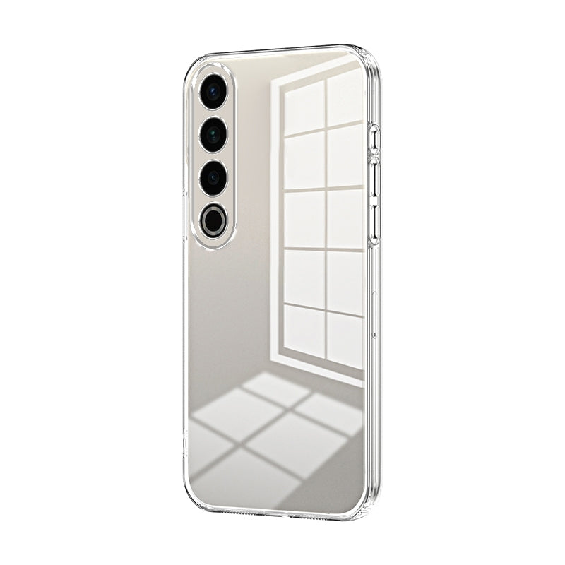 Meizu 20 Pro Phone Case with Transparent Plating and Fine Hole Design: Crystal Clear & Scratch-Resistant