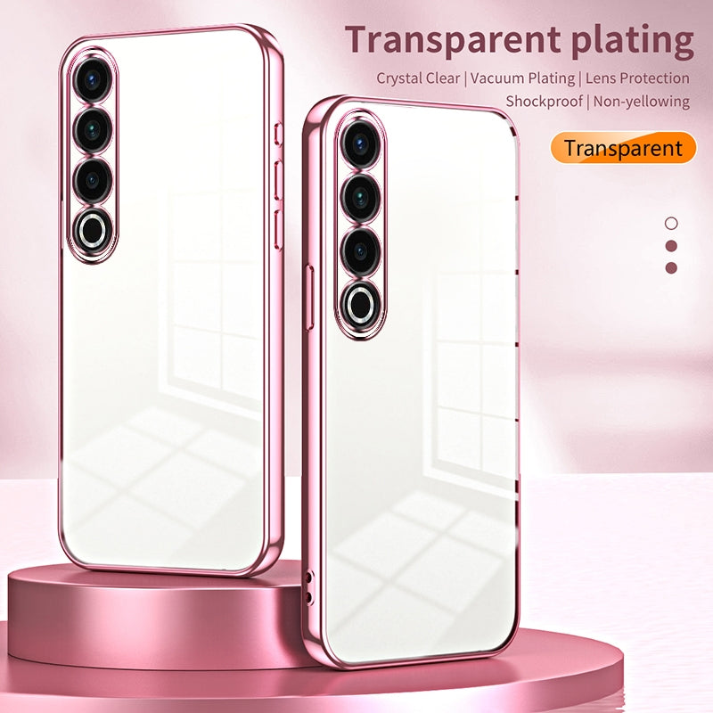 Meizu 20 Pro Phone Case with Transparent Plating and Fine Hole Design: Crystal Clear & Scratch-Resistant