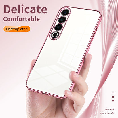 Meizu 20 Pro Phone Case with Transparent Plating and Fine Hole Design: Crystal Clear & Scratch-Resistant