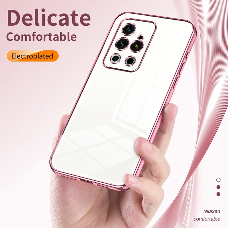 Meizu 18 Pro Phone Case with Transparent Plating and Fine Hole Design: Crystal Clear & Scratch-Resistant