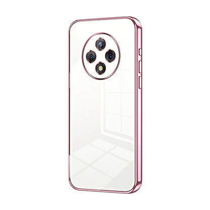 U-Magic Enjoy 50 Plus Phone Case with Transparent Plating and Fine Hole Design: Crystal Clear & Scratch-Resistant