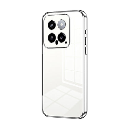 Xiaomi 14 Phone Case with Transparent Plating and Fine Hole Design: Crystal Clear & Scratch-Resistant