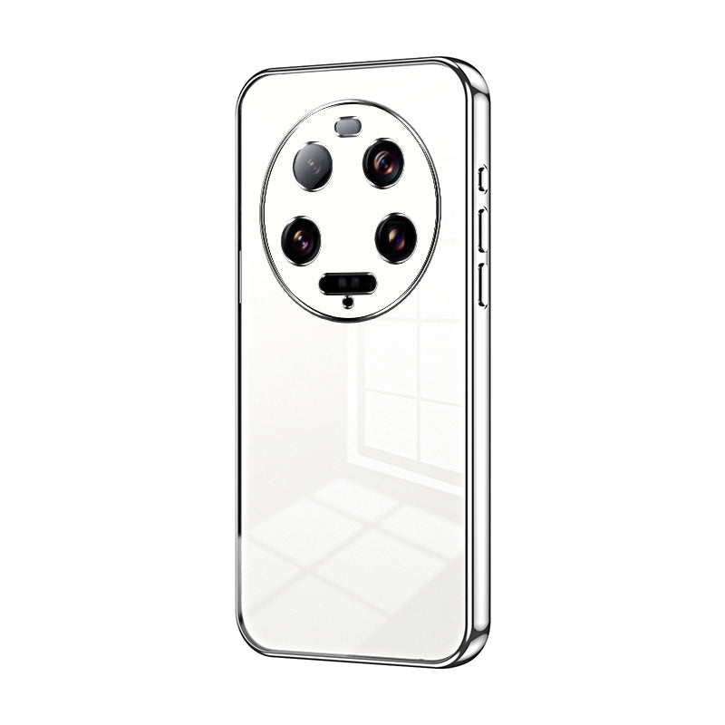 Xiaomi 13 Ultra Phone Case with Transparent Plating and Fine Hole Design: Crystal Clear & Scratch-Resistant