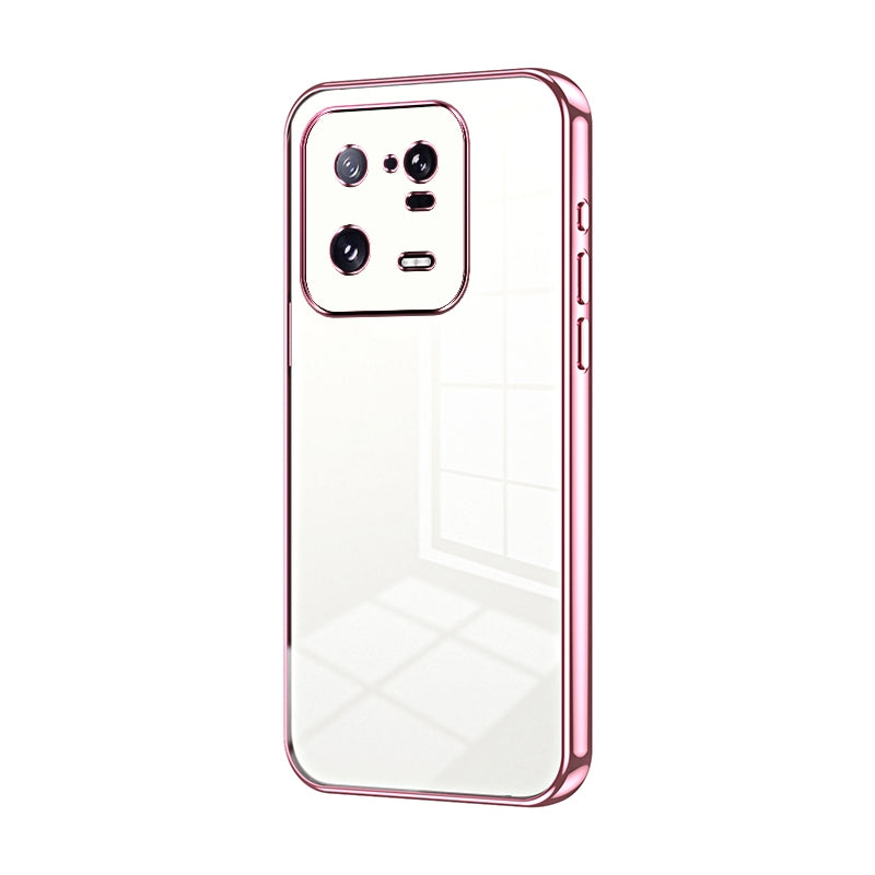 Xiaomi 13 Pro Phone Case with Transparent Plating and Fine Hole Design: Crystal Clear & Scratch-Resistant