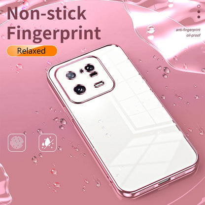 Xiaomi 13 Pro Phone Case with Transparent Plating and Fine Hole Design: Crystal Clear & Scratch-Resistant