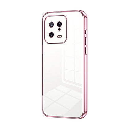 Xiaomi 13 Phone Case with Transparent Plating and Fine Hole Design: Crystal Clear & Scratch-Resistant