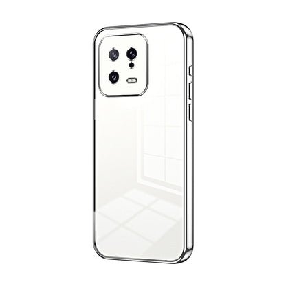 Xiaomi 13 Phone Case with Transparent Plating and Fine Hole Design: Crystal Clear & Scratch-Resistant