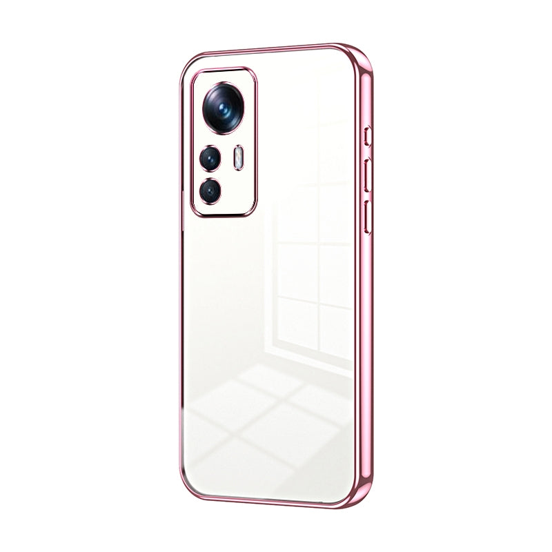 Xiaomi 12T Pro Phone Case with Transparent Plating and Fine Hole Design: Crystal Clear & Scratch-Resistant