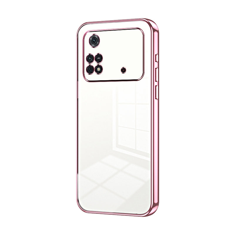 Xiaomi Poco M4 Pro Phone Case with Transparent Plating and Fine Hole Design: Crystal Clear & Scratch-Resistant