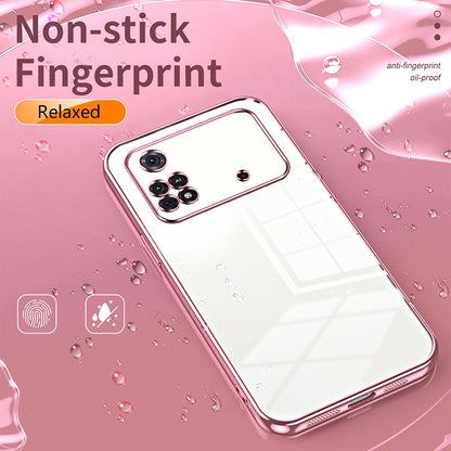 Xiaomi Poco M4 Pro Phone Case with Transparent Plating and Fine Hole Design: Crystal Clear & Scratch-Resistant